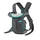 Infantino Swift Classic Carrier with Pocket - 2 Ways to Carry Grey Carrier with Wonder Bib & Essentials Storage Front Pocket, Adjustable Back Strap, Inward & Outward Facing, Easy to Clean Material
