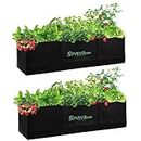 SpavzeMe Innovative Fabric Raised Garden Bed, 3 Cubic Feet Capacity, Portable and Durable, Indoor and Outdoor Use, Meeting The Needs of Various Plants（2-Pack）