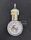 0.5lpm Nickel Plated Brass Fixed Flow Calibration Gas Regulator Compatible with BW Technologies, Industrial Scientific, RAE, RKI Monitors - 0.5lpm Nickel Plated Brass Fixed Flow - C10 Fitting