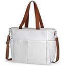 Canvas Tote Bag for Women Water Resistant Crossbody Purse Large Handbags Shoulder Bag with Zipper for Work Beach Travel Teacher Nurse