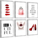 Set quadri da parete XXL beauty fashion SENZA CORNICE NECESSARIA set poster decorazione