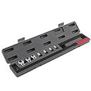 XTevu Universal Auto Repair Tools, 10Pcs/Set Ratcheting Serpentine Belt Tensioner Tool Set with Drive Handle Socket Wrench
