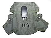 Unicor New US Army Military Ammunition Ammo OD Olive Drab Green 300 Round Magazine M16 Rifle Hand Grenade LC-1 Small ARMS CASE Pouch with Alice Clips by US Goverment GI USGI
