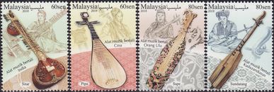 Disfraz musical de instrumentos musicales de Malasia 2018 montado sin montar o nunca montado