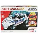 Meccano Junior, RC Police Car with Working Trunk and Real Tools, Toy Model Building Kit, STEM Toys for Kids Ages 5 and up