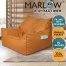Marlow Bean Bag Chair Cover PU Indoor Home Game Lounger Seat Lazy Sofa Large