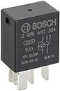 Bosch 0986AH0304 Micro-Relais 12V 20A, 5 terminaux, IP5K4 résistance aux températures allant de -40° C à 85° C