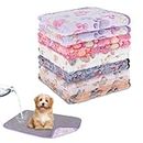 YUEPET Waterproof Dog Blankets, 6 Pack Washable Dog Blankets for Bed Couch Sofa Protector Fleece Flannel Puppy Blanket Soft Plush Reversible Throw Blanket for Small Dog Puppy Cat 23"×16"