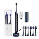 JIMOK Sonic Whitening Electric Toothbrush wtih Upgraded Cleaning case, 5Modes, 55db Noise Reduction, Cleaning Toothbrushes Set with Wall Adapter & 3Dupont+3Toray Brush Heads……