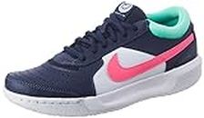 Nike Mens M Zoom Court Lite 3 Obsidian/Hyper Pink-Green Glow-White Running Shoe - 4 UK, (DH0626-402)
