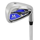 MAZEL Individual Golf Iron for Men,Single Golf Club Iron 1,2,3,4,5,6,7,8,9,Pitching Wedge,Sand Wedge with Steel Shaft for Right Handed Golfers (Silver-RH, Single 6 Iron)