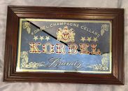 Bodegas de colección Korbel brandy champán enmarcadas espejo anuncio 16,5""x25,5"" excelente en excelente estado Sonoma raro