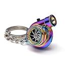 Boostnatics Rechargeable Electric Electronic Turbo Keychain with Sounds + LED! - Neochrome NEW Version 5 (V5)