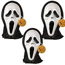 Sage Square Ghost Comic FACE MASK Fawkes Mask Anonymous Edition Face-Mask Perfect Fit Cosplay Holi Halloween Function Parties. (Set of 3)