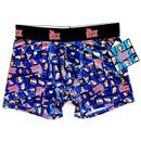 Brady Bunch Boxer Briefs Retro TV Novelty Underwear Gift Blue Mens Size Medium