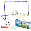 Dreamon Football Goal for Kids Post Net With Ball Pump Indoor Outdoor Soccer Sport Games Mini Training Practice Set Kids Toy
