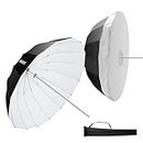 NEEWER 71"/180cm Parabolic Reflective Umbrella Photography with White Inner, Soft Lighting with Diffuser Cover, Bag, Quick Fold for Camera Photo Studio Video Light Shooting Monolight Flash, NS4U