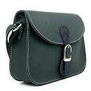 LEGAL BRIBE Women's Belt Buckle Sling Bag (Olive)