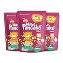 Slurrp Farm No Maida No Sugar Vanilla Pancake Mix | Instant Breakfast Mix Made with Oats and Jowar | 100% Vegetarian Eggless Healthy Breakfast for Kids & Adults | Pack of 3 x 150g