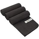 KinHwa Microfiber Workout Towel for Men Women Fast Drying Sweat Towel for Gym Lightweight Sport Fitness Exercise Towels 3 Pack Dark Brown 16Inch x 31Inch