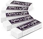 Ashton and Wright - Classic Eraser - Latex Free Plastic Rubber - Pack of 5 White