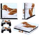 95 Sexy Girl Bed Vinyl Decal Sticker Cover For PS4 Console&Controller Skins