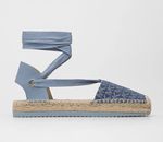 Brand New Michael Kors Blue Espadrilles Flats Women’s Shoes Size 9