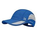 GADIEMKENSD Quick Dry Sports Hat Lightweight Breathable Soft Outdoor Running Cap Baseball Caps for Men (Blue)