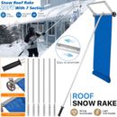 ROOF RAKE Snow Removal | 20FT | Aluminum | Adjustable Length | Non-Slip |
