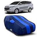 Drench Water Resistant - dust Proof - car Body Cover for Compatible with Toyota Innova car Cover - Water Resistant UV Proof - car Body Cover (Royal Blue with Mirror)
