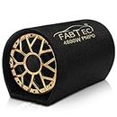 FABTEC 10 Inch Active Super Bass Tube Subwoofer for Car with Inbuilt Amplifier 4800W (Black)