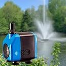 Despacito Fountain kit with pump Water fountain Nozzle kit for home outdoor, fountain kit Extension for garden and Pond submersible water pump (Water pump max flow - 820L/H)