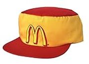 McDonald's Hat Vintage 1990s Official Employee Uniform Yellow, Red