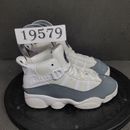 Jordan 6 Rings Shoes Toddler Sz 11 White Gray Trainers Sneakers
