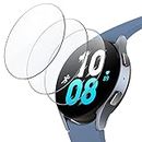 JETech Protector de Pantalla para Samsung Galaxy Watch 5/4 44 mm, Cristal Vidrio Templado 2,5D Borde Redondo, HD Transparente, 3 Unidades