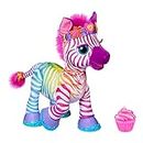 furReal My Rainbow Zebra Electronic Pet Toy with 80+ Sounds, 20 Accessories - For 4+ Year Old Girls and Boys