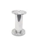 ESET Stainless Steel Furniture Legs Cabinet Legs Round for Cabinet Sofa Table Kitchen Feet Replacement (1 Piece) (4 Inch, Chrome)