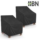 HBN 2 Pcs Outdoor Chair Covers, Patio Furniture Covers,  Lawn Furnitures Covers