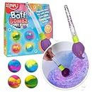 Zimpli Kids Baff Bombz Brush 4 x Magically Paint Water with Colour Changing Bath Bombs, Mixed