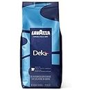 Lavazza Dek Whole Bean Coffee Blend, Decaffeinated Dark Espresso Roast, 1.1-Pound (.5 KG) Bag