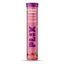 PLIX - THE PLANT FIX Collagen Builder Bubbly Effervescent - 15 Tablets (Watermelon) for Hydrated Skin & Anti-Aging | Amino Acid Blend For Collagen Production | Vitamin C & E | 100% Vegan