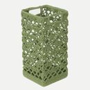 Dakota Fields Mode Crochet Basket, Polypropylene in Green | 5.5 H x 9 W x 5.5 D in | Wayfair 411C23830E714B93859BBEA6D65A074E