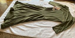 NWT LuLaRoe Size XS Olive Green Nicole Mid-Sleeve Dress