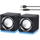 ARVICKA-Wired Laptop Speakers 2.0 Channel Small Computer Desktop Speakers for PC
