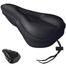 Zacro Gel Bike Seat Cover - Extra Soft Bike Seat Cushion for Men & Women, Padded Exercise Bicycle Seat Cushion Compatible with Peloton, Outdoor & Indoor