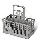 cigemay Universal Dishwasher Cutlery Basket, Replacement Basket, with 8 compartments, Dishwasher for Kenmore, Maytag, KitchenAid, Samsung, GE and More