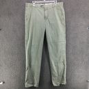Meyer Modern Hosen Stretch Light Olive Green Chino Trouser Pants Mens 36x32