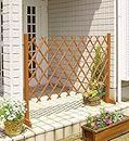 Takasho Wooden Garden Foldable Fence net for Outdoor Garden Lawn, Edging for Spring Garden Lawn, Balcony Decorative Fencing - Size 120 X 90 CM - Natural Color