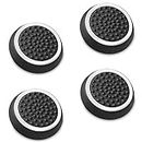 Tobo Silicone Grips Cap Thumb Stick Joystick Grips Compatible with PS4, PS3, Xbox 360, Xbox One Controller.[2 Pair / 4 Pcs] (White & Black)-TD-322GA.