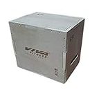 Viva Fitness Jumping Trainer Wooden Plyo Box Non Slip Strength Crosfit Gym Box (S- 12"X 14"X 16")
